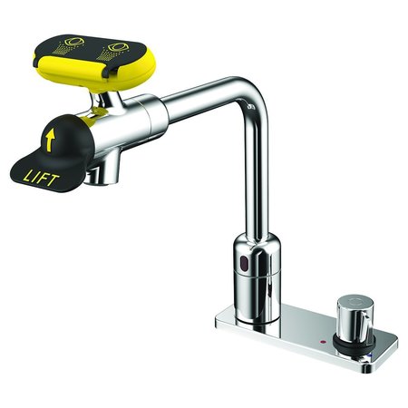 SPEAKMAN Powered Sensor Eyewash Faucet W/ 8" Spout & Above Counter Mixer SEF-18202-8